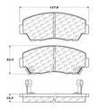 Centric Parts Centric Premium Pads, 300.05740 300.05740